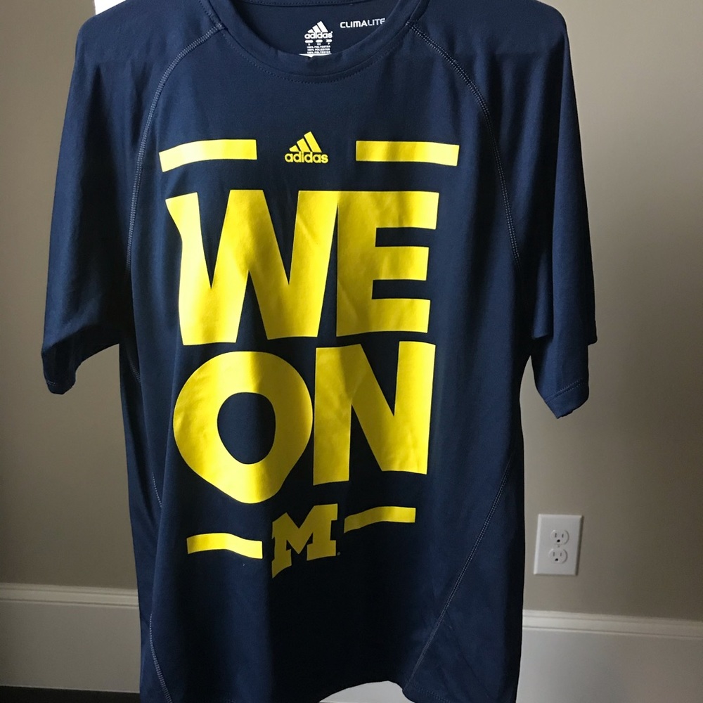 Adidas University of Michigan athletic shirt